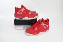 ［plus-size shoes]Air Jordαn 4's Retro Wine red ink splashing 904282