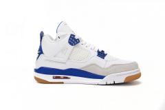 ［plus-size shoes]N SB x Air Jordαn 4's  Sapphire  Sapphire Blue DR5415-140