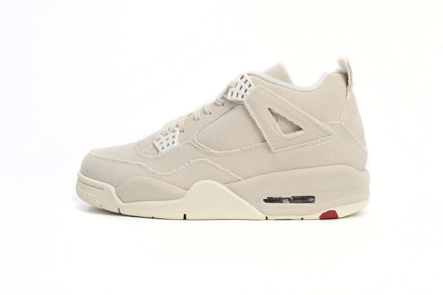 ［plus-size shoes]Air Jordαn 4's Retro Blank Canvas DQ4909-100