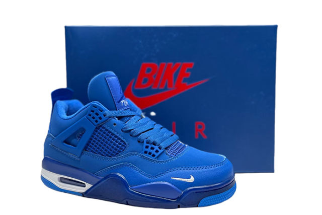 [plus-size shoes]1:1 quality version 27977671 Nigel Sylvester x Jordαn 4's Co-Branded OG  blue by blue BIKE