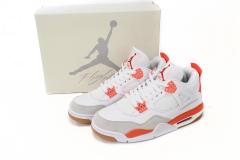 ［plus-size shoes]Air @j4 White Orange DR5415-108