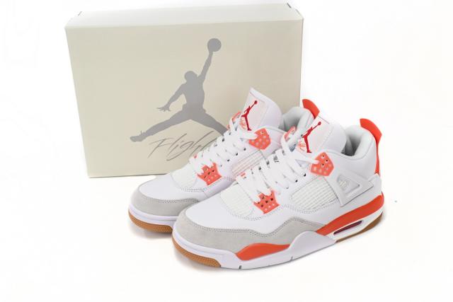 ［plus-size shoes]Air @j4 White Orange DR5415-108