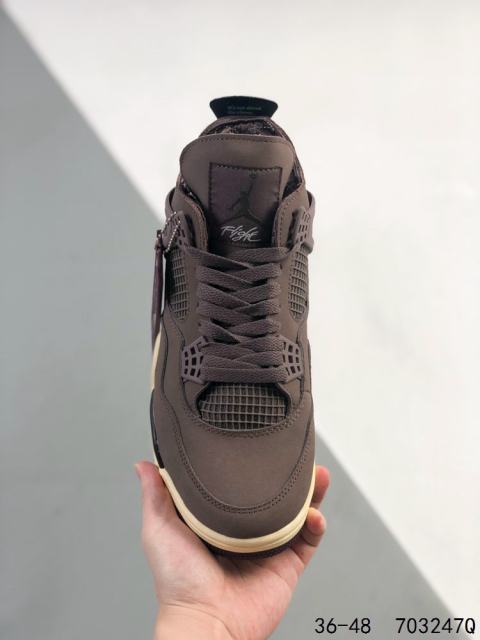 Generation 4 Chocolate Color Air Cushioned Basketball Shoes