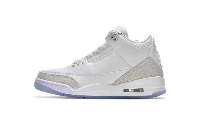 Jordαn 3's Retro Pure White 136064-111