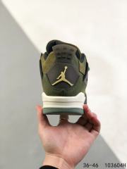 Jordαn 4's Army Green Wearable High Top Basketball Shoes