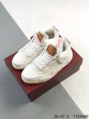 Jordαn 4's Levi's co-branded mid-top canvas retro basketball shoes 3 colors