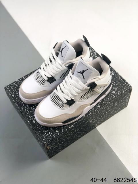Jordαn 4's Khaki Colorblocking Breathable White Shoes