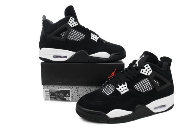 ［plus-size shoes]Air Jordαn 4's Retro  White Thunder  FQ8138-001