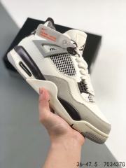 Jordαn 4's Cement White Air Cushion Basketball Shoes