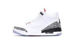 Air Jordαn 3's Retro Free Throw Line White Cement 923096-101