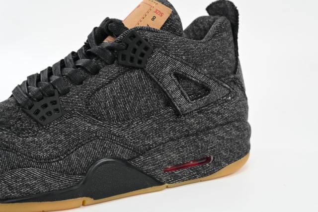 ［plus-size shoes]Levis x Air @j4 Levi's Black AQ9103-001