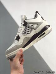 Jordαn 4's Cement White Air Cushion Basketball Shoes