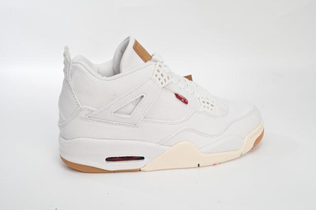 ［plus-size shoes]Levis x Air Jordαn 4's White AO2571-100