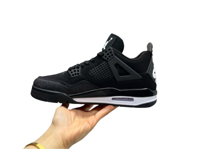[plus-size shoes]1:1 quality version 27999153 Nigel Sylvester x Jordαn 4's OG  black by black BIKE