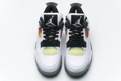 ［plus-size shoes]Air Jordαn 4's Retro Lucid Green Rasta (W) AQ9129-100
