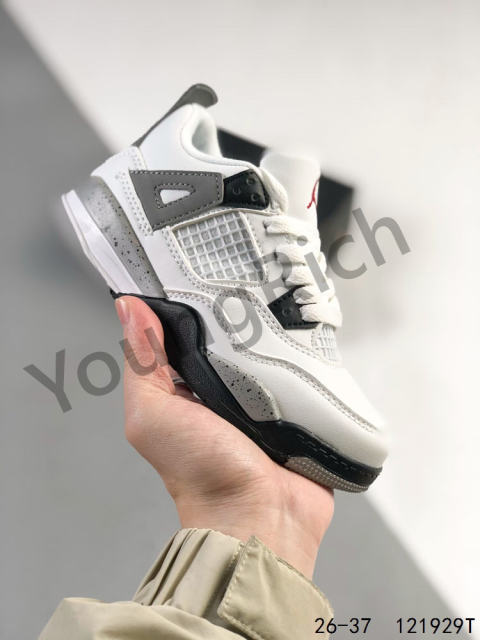 Jordαn 4's mid-top retro basketball shoes kids shoes 23 colors