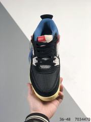 Jordαn 4's Collision Yellow Sole Sneakers 2 colors