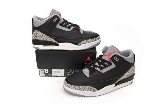 Air Jordαn 3's Retro Black Cement 854262-001