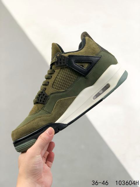Jordαn 4's Army Green Wearable High Top Basketball Shoes