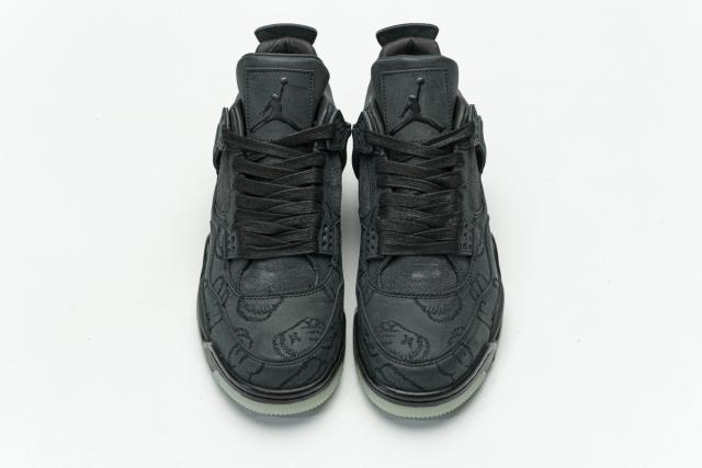 ［plus-size shoes]Air Jordαn 4's Retro Kaws Black 930155-001