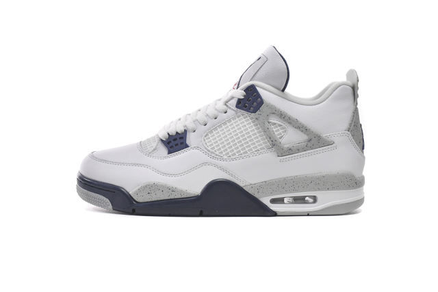 ［plus-size shoes]Jordαn 4's Retro White Midnight Navy DH6927-140