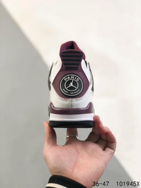 Jordαn 4's Purple, White and Grey Colorblocking Basketball Shoes