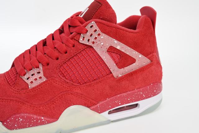 ［plus-size shoes]Air Jordαn 4's Retro Wine red ink splashing 904282