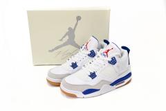 ［plus-size shoes]N SB x Air Jordαn 4's  Sapphire  Sapphire Blue DR5415-140