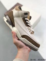 Jordαn 3's Brown Crackle Basketball Shoes