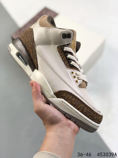 Jordαn 3's Brown Crackle Basketball Shoes