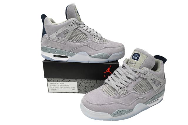 ［plus-size shoes]Air Jordαn 4's Retro 'Georgetown' AJ4-1043505