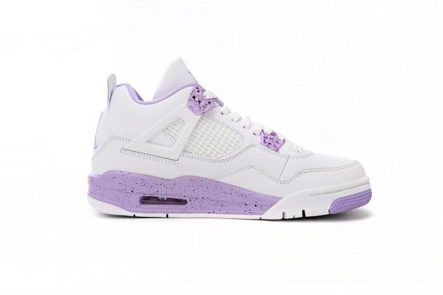 ［plus-size shoes]Air Jordαn 4's White Purple Oreo CT8527-115