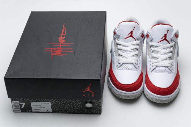 Air Jordαn 3's Retro Tinker White University Red CJ0939-100