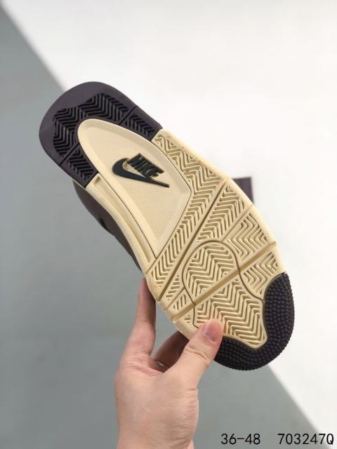 Generation 4 Chocolate Color Air Cushioned Basketball Shoes