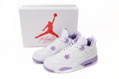 ［plus-size shoes]Air Jordαn 4's White Purple Oreo CT8527-115