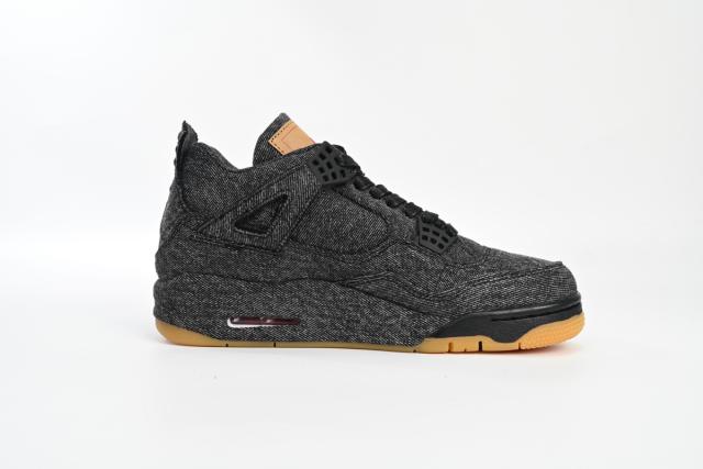 ［plus-size shoes]Levis x Air @j4 Levi's Black AQ9103-001