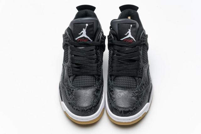 ［plus-size shoes]Air @j4 Retro Laser Black Gum CI1184-001