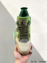 Generation 4 Gradient Green Beige Basketball Shoes