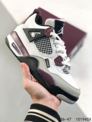 Jordαn 4's Purple, White and Grey Colorblocking Basketball Shoes