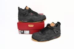 ［plus-size shoes]Levis x Air @j4 Levi's Black AQ9103-001