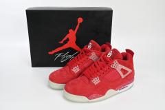 ［plus-size shoes]Air Jordαn 4's Retro Wine red ink splashing 904282