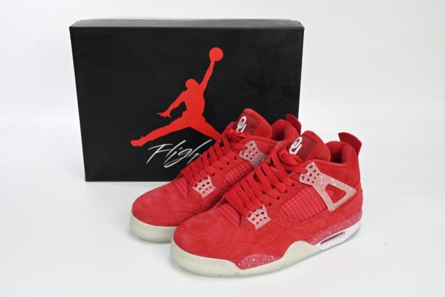 ［plus-size shoes]Air Jordαn 4's Retro Wine red ink splashing 904282