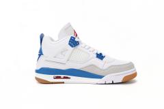 ［plus-size shoes]N SB x Air Jordαn 4's White Blue DR5415-104