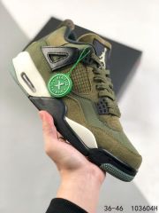 Jordαn 4's Army Green Wearable High Top Basketball Shoes