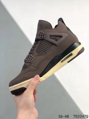 Generation 4 Chocolate Color Air Cushioned Basketball Shoes