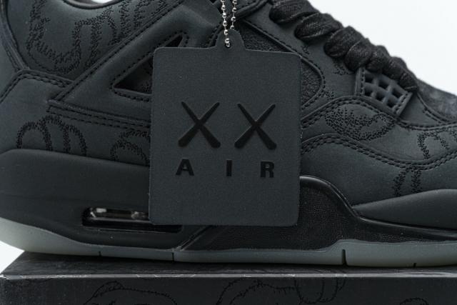 ［plus-size shoes]Air Jordαn 4's Retro Kaws Black 930155-001