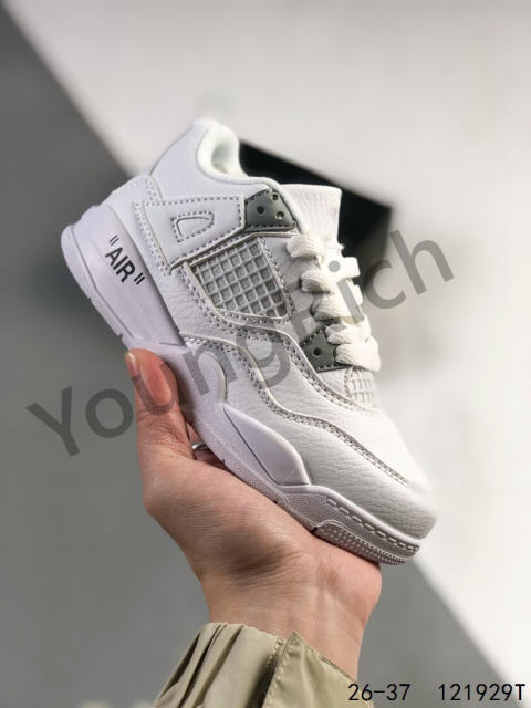 Jordαn 4's mid-top retro basketball shoes kids shoes 23 colors