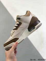 Jordαn 3's Brown Crackle Basketball Shoes