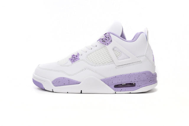 ［plus-size shoes]Air Jordαn 4's White Purple Oreo CT8527-115