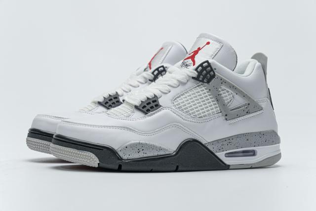 ［plus-size shoes]Air Jordαn 4's Retro White Cement (2016) 840606-192